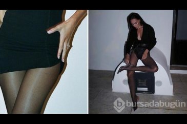 Gizemli ve çarpıcı! Siyah külotlu çorap geri döndü