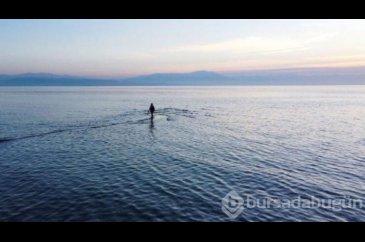 Van Gölü ziyaretçileri tarafından 200 metre açığa yürüdü!