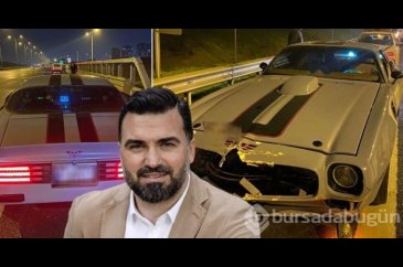 Hakan Ünsal klasik otomobiliyle kaza yaptı!