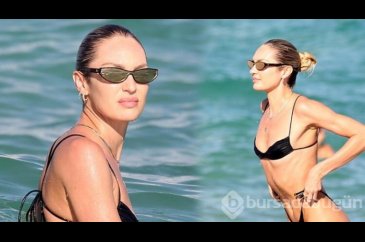 Candice Swanepoel Miami sahillerinde boy gösterdi
