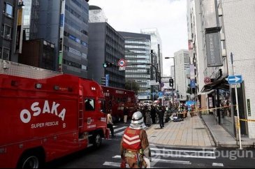 Japonya'da Osaka eyaletinde binada yangın faciası!