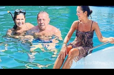 Şebnem Çapa ve Celal Çapa çifti yüzmeye gitti
