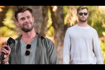 Chris Hemsworth'ten kar banyosu pozlarına beğeni yağmuru...
