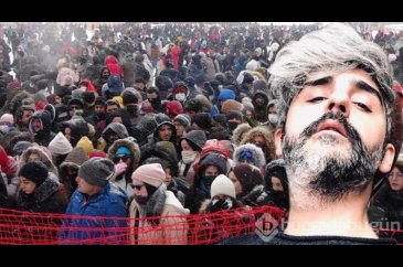 Dondurucu soğukta saatlerce Manuş Baba'yı beklediler!