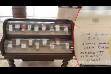 Sigara paketleri sergileniyor!