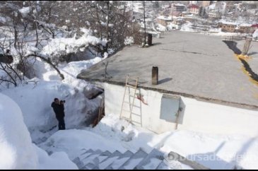 Bitlis'te 40 ev çığ sebebiyle tahliye edildi
