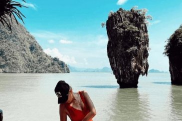 Burcu Binici'nin bikinili pozları sosyal medyayı salladı