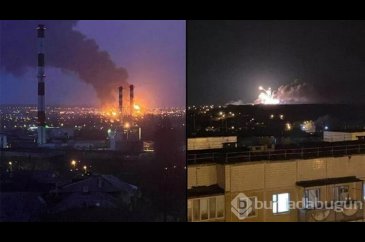 Ukrayna helikopterleri, Rusya'da petrol tesisini vurdu!