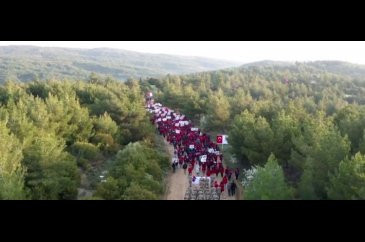 Çanakkale'de 57. Alay Vefa Yürüyüşü