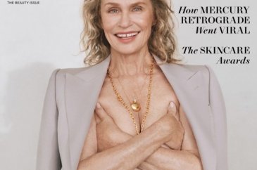 78 yaşındaki Lauren Hutton Harper's Bazaar dergisine güzelliğini se...