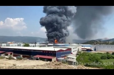 Bursa'da fabrika yangını