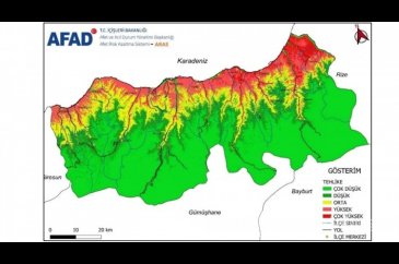 Trabzon'un risk haritası
