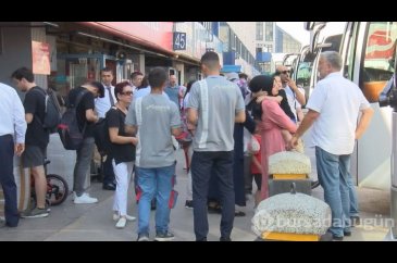 Otogarda kurban bayramı hareketliliği