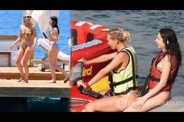 Melisa Döngel su kayağı yapıyor
