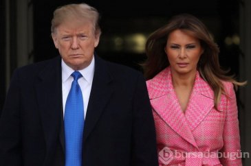 Donald Trump ilk eşinin cenazesine eşi Melania Trump ile birlikte k...