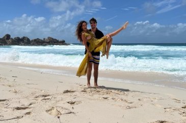Ebru Şahin ile Cedi Osman çiftinden balayı fotoğrafları