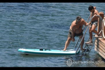 Bülent Serttaş'ın stand up paddle ile imtihanı!