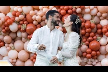 Berk Oktay ile Yıldız Çağrı Atiksoy'un mutlu günü