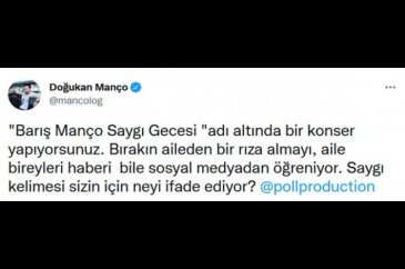 Haluk Levent, Doğukan Manço'dan özür diledi
