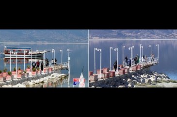 Burdur Gölü'nde iskele 18 metre uzaklaştı!
