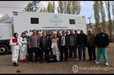 Köy köy dolaşıp hayvanları tedavi ediyorlar