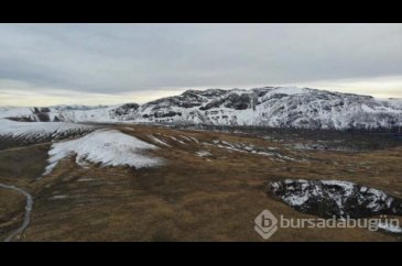Nemrut Kalderasında ilk kartopu oyunu
