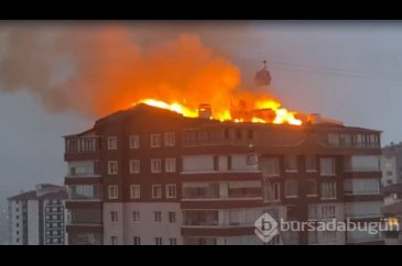 Ankara'da 10 katlı binada yangın paniği