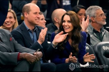 Prenses Kate ve Prens William NBA maçını izledi