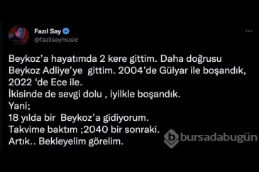 Fazıl Say'dan ayrılık paylaşımları