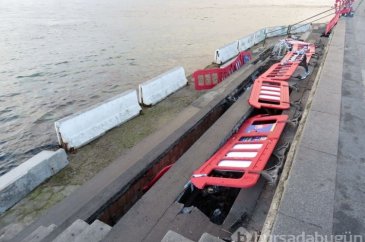 Üsküdar Sahili çöktü