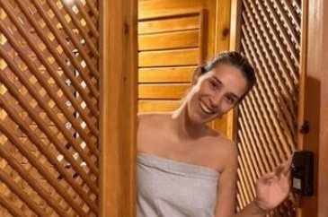 Dila Tarkan Doğruer'in arkadaşlarıyla hamam keyfi
