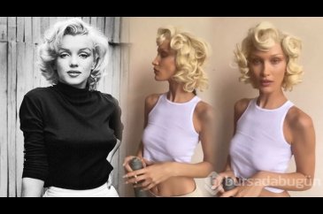 Bella Hadid'in Marilyn Monroe imajı