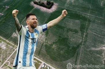 Güney Amerika'da çiftçi tarlasına Messi'yi ekti