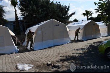 Payas'ta kurulan çadır sayısı 580'e ulaştı