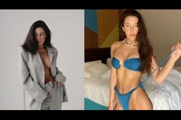 Seksi pozlarıyla tanınan mankenin nişan fotoğrafı tepki çekti