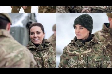 Kate Middleton askeri tatbikata katıldı