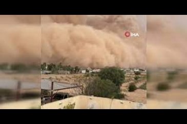Kum fırtınası anbean böyle geldi!