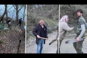 Ormanda dehşet dolu anlar!
