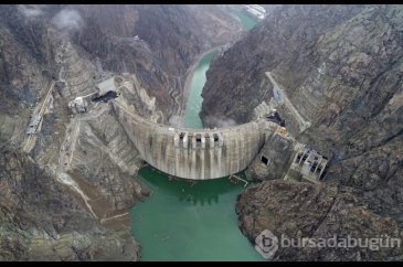 Artvin'in Yusufeli Barajı'nda su seviyesi 90 metreyi geçti