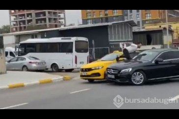 Tartıştığı taksiciyi ezmeye kalktı!