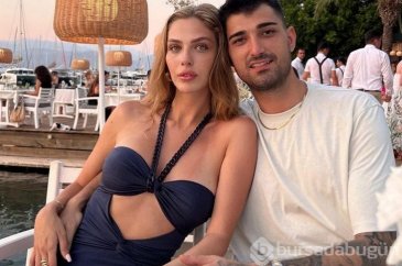 İbrahim Tatlıses'in gelini Yasemin Şefkatli transparan bluzuyla poz...