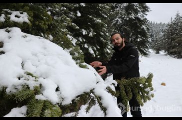 Bolu'da Nisan ayında kar sürprizi