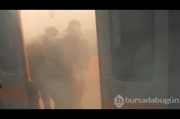 Metroda dumanlar yükseldi