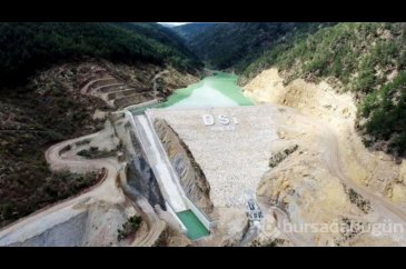 Karabük'teki Haslı Göleti'nde su tutulmaya başlandı