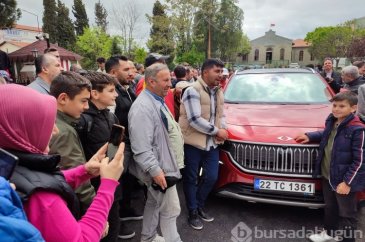 Keşan'da tanıtılan Togg büyük ilgi çekti