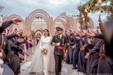 Ürdün Veliaht Prensi Hüseyin ile Suudi Arabistanlı gelin Racva Al S...