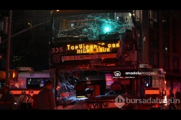En az 40 kişi yaralandı: New York'ta 2 otobüs çarpıştı