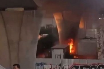 Yangın paniği! Haliç Metro Köprüsü'nde zor anlar