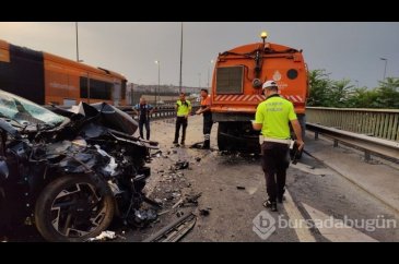 Haliç Köprüsü'nde trafik kazası: 2 yaralı

