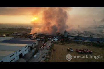 İnegöl'de fabrika yangını! 4 ayrı fabrikaya sıçradı